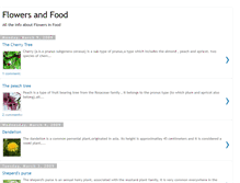 Tablet Screenshot of flowers-food.blogspot.com