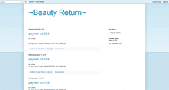 Desktop Screenshot of beautyreturn123.blogspot.com