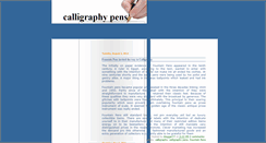 Desktop Screenshot of calligraphypens.blogspot.com