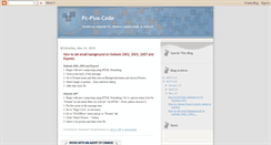 Desktop Screenshot of pcpluscode.blogspot.com