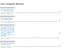 Tablet Screenshot of acercomputerreviews.blogspot.com