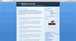 Desktop Screenshot of melbournescribe.blogspot.com