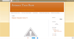 Desktop Screenshot of animalstalkblog.blogspot.com