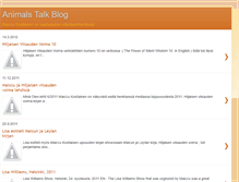 Tablet Screenshot of animalstalkblog.blogspot.com