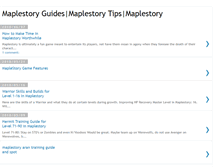 Tablet Screenshot of maplestory4guides.blogspot.com