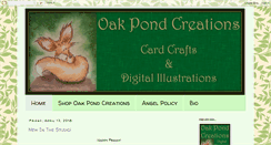 Desktop Screenshot of oakpondcreations.blogspot.com