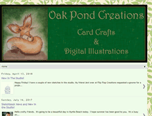 Tablet Screenshot of oakpondcreations.blogspot.com