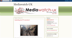 Desktop Screenshot of mediawatch-uk.blogspot.com