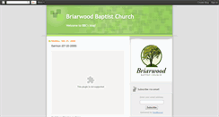 Desktop Screenshot of briarwoodbaptist.blogspot.com