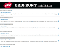 Tablet Screenshot of ordfrontmagasin.blogspot.com