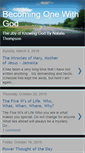 Mobile Screenshot of becomingonewithgod.blogspot.com