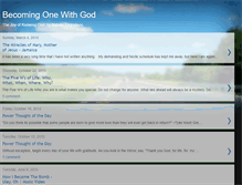 Tablet Screenshot of becomingonewithgod.blogspot.com