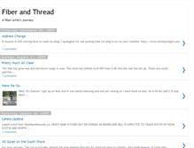 Tablet Screenshot of fiberandthread.blogspot.com