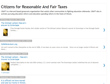 Tablet Screenshot of citizensforreasonableandfairtaxes.blogspot.com