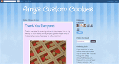 Desktop Screenshot of amyscustomcookies.blogspot.com