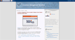 Desktop Screenshot of inventorymanagementsolutions.blogspot.com