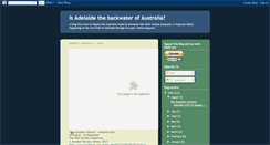 Desktop Screenshot of adelaide-the-backwater-of-australia.blogspot.com