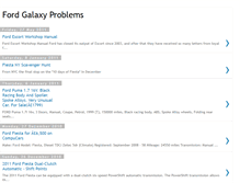 Tablet Screenshot of fordgalaxyproblems.blogspot.com