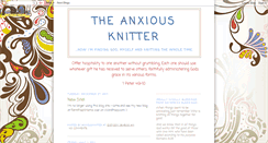 Desktop Screenshot of anxiousknitter.blogspot.com