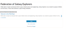 Tablet Screenshot of galaxyexplorers.blogspot.com