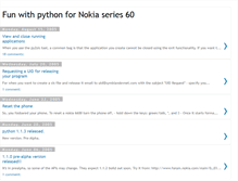 Tablet Screenshot of nokiapython.blogspot.com