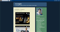 Desktop Screenshot of itisenglish.blogspot.com