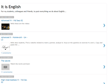 Tablet Screenshot of itisenglish.blogspot.com
