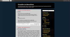 Desktop Screenshot of ecuadorenbcn.blogspot.com