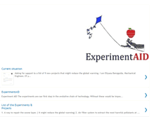 Tablet Screenshot of experimentaid.blogspot.com