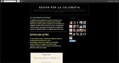 Desktop Screenshot of pasionporlacaligrafia.blogspot.com