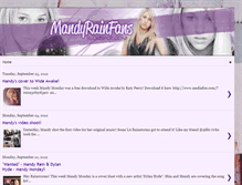 Tablet Screenshot of mandyrainfans.blogspot.com