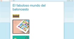 Desktop Screenshot of muchosobrebaloncesto.blogspot.com