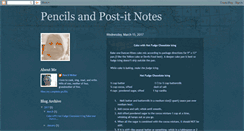 Desktop Screenshot of pencilsandpostitnotes.blogspot.com