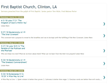 Tablet Screenshot of firstbaptistchurchclinton.blogspot.com