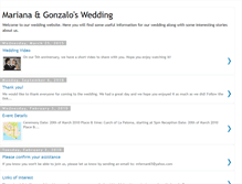 Tablet Screenshot of marianaandgonzalo-wedding.blogspot.com