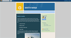 Desktop Screenshot of kenyanland.blogspot.com
