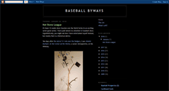 Desktop Screenshot of baseballbyways.blogspot.com