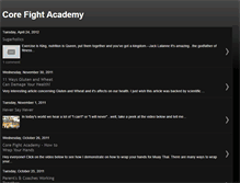 Tablet Screenshot of corefightacademy.blogspot.com