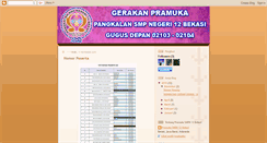 Desktop Screenshot of pramuka12bekasi.blogspot.com