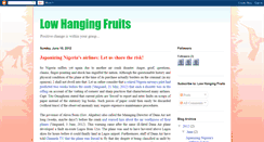 Desktop Screenshot of lowhangingfruits.blogspot.com