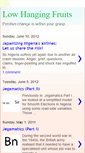 Mobile Screenshot of lowhangingfruits.blogspot.com