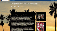 Desktop Screenshot of comunidadesgarifunas.blogspot.com