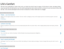 Tablet Screenshot of lifescomfort.blogspot.com