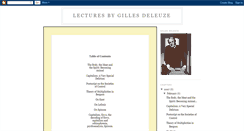 Desktop Screenshot of deleuzelectures.blogspot.com