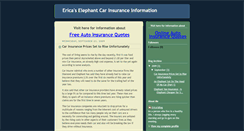 Desktop Screenshot of elephantcarinsurance.blogspot.com