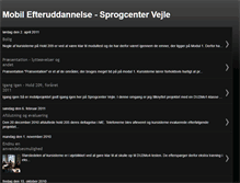 Tablet Screenshot of hold205-sprogcentervejle.blogspot.com