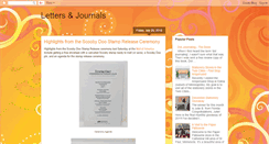 Desktop Screenshot of lettersandjournals.blogspot.com
