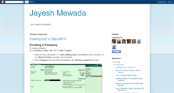 Desktop Screenshot of jayesh-mewada.blogspot.com
