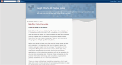 Desktop Screenshot of legit-work-at-home-jobs.blogspot.com