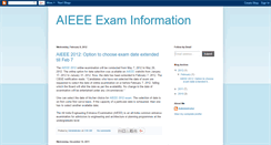 Desktop Screenshot of aieeeinformation.blogspot.com